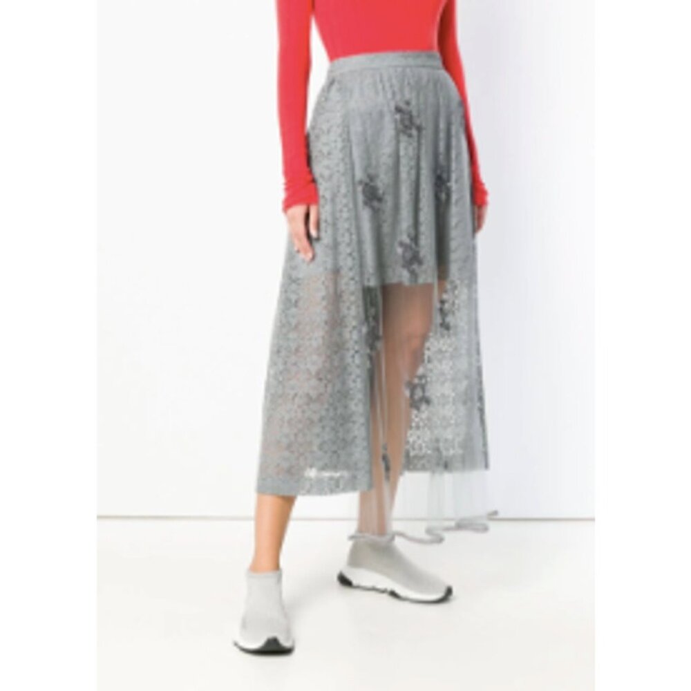 Stella McCartney embellished lace high-low skirt - Picture 4 of 10